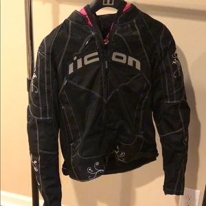 ICON Female motorcycle jacket. Size M. Worn once.